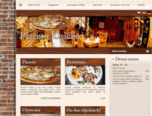 Tablet Screenshot of pizzerieosicko.cz